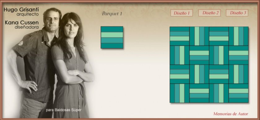 baldosas de autor HUGO-GRISANTINI KANA CUSSEN