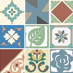 Catalogo de Baldosas Decoradas: Línea Contemporánea