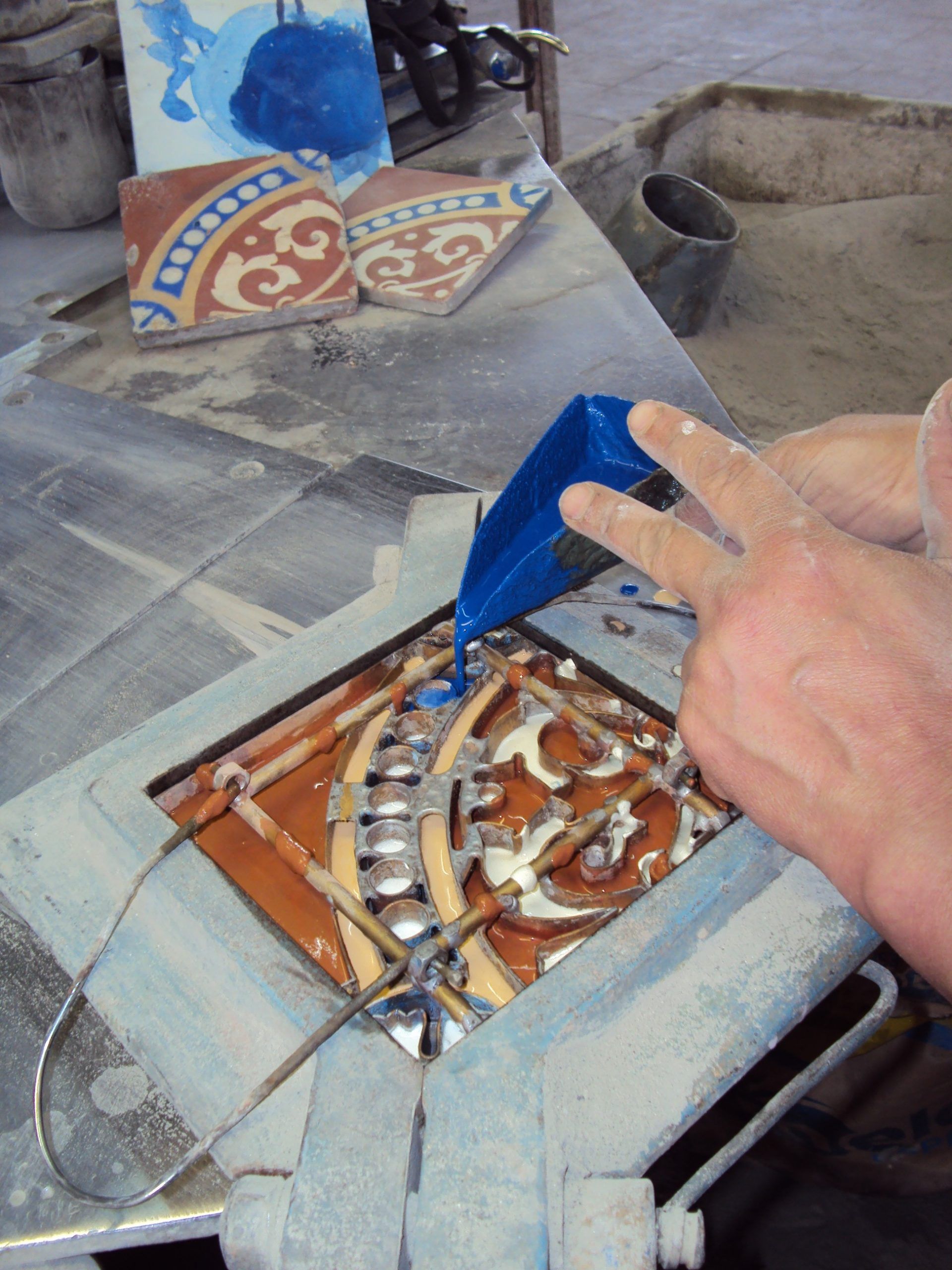 fabricación de la pieza nueva