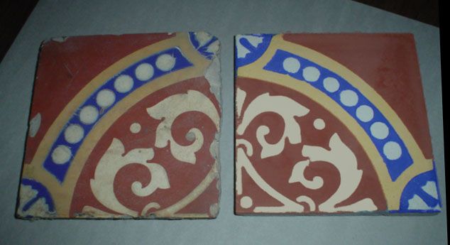 omparación entre las piezas